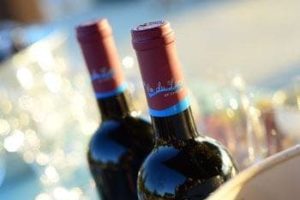 Vin du Lac bottles of wine