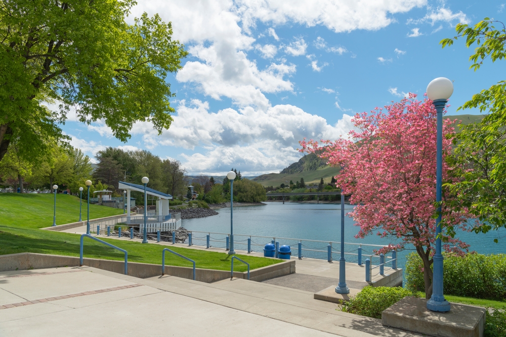 Chelan Riverwalk Park in Spring