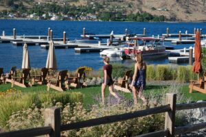 waterfront at The Lookout at Lake Chelan during a Lake Chelan summer