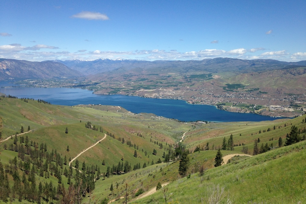 Lake Chelan aerial view