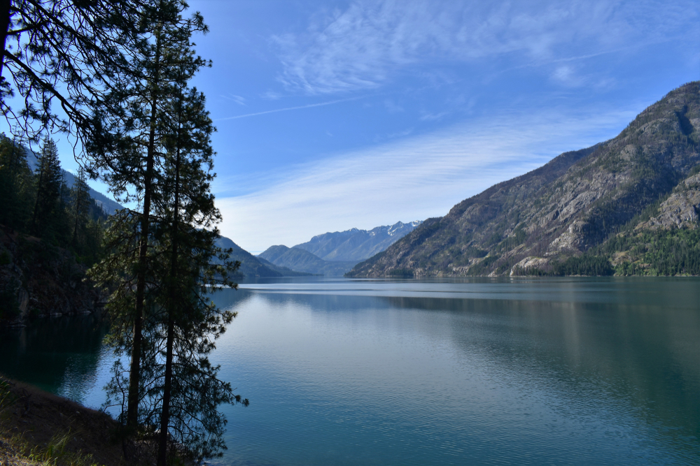 Lake Chelan and mountains